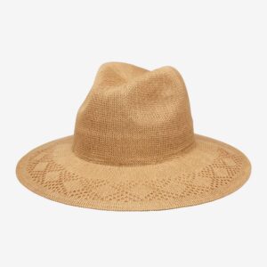 Packable Mesh Wide Brim Sun Hat - Tan