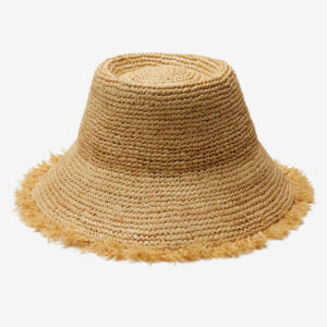 Arden Handwoven Bucket Hat Crafted in Raffia