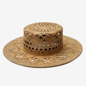 Clove Flexible Panama Hat Crafted in Straw