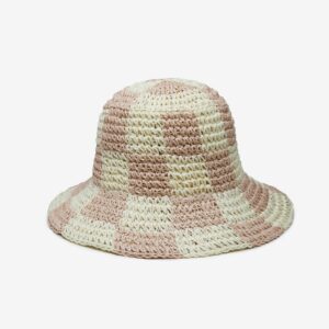 Breeze Straw Bucket Hat in Ivory