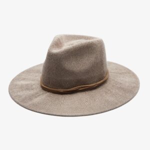 Mesh Panama Hat - Taupe