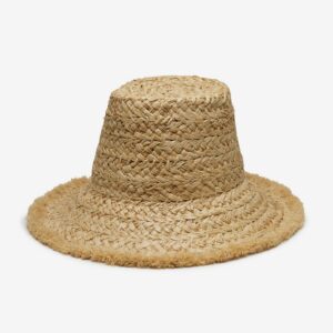 Mira Raffia Bucket Hat with Packable Finish