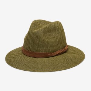 Packable Straw Panama Hat - Sage